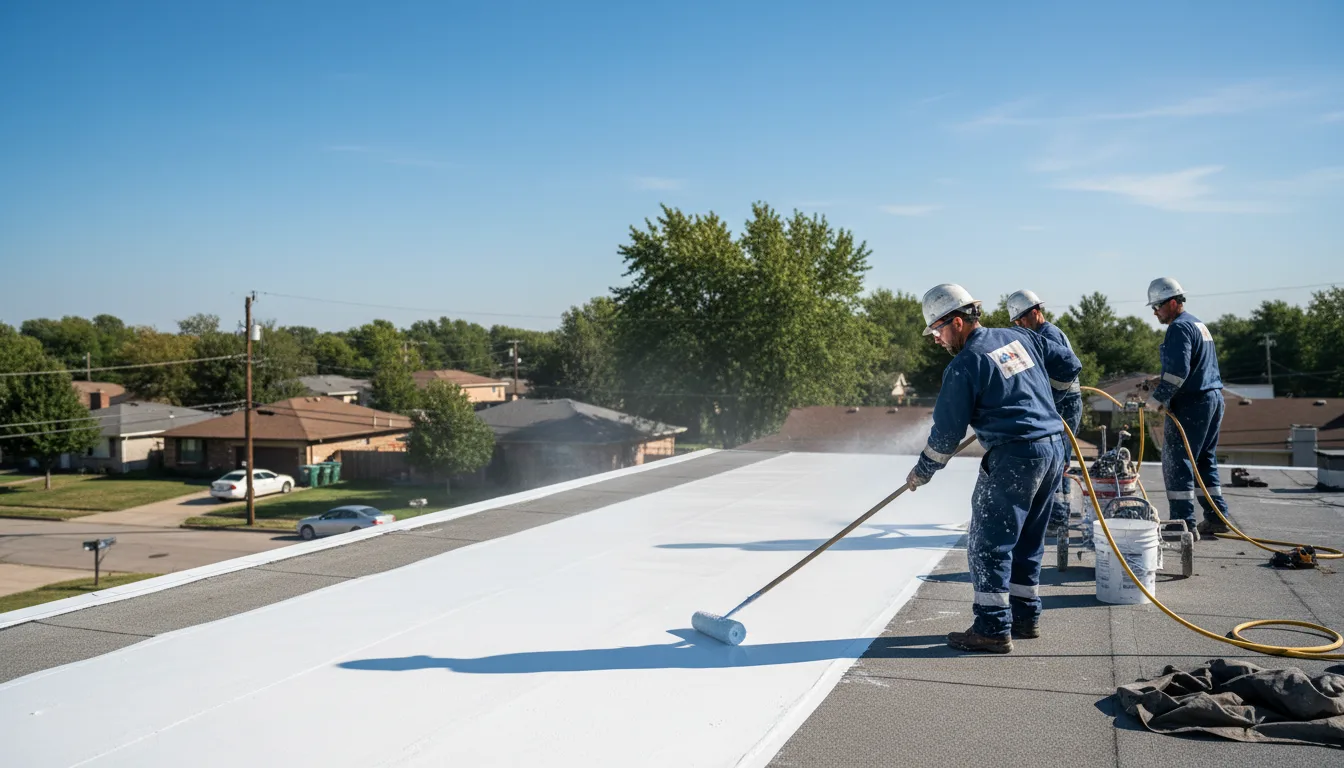 Commercial roof coating in Milton, KS near me